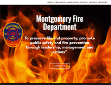 Tablet Screenshot of montgomeryfirerescue.com